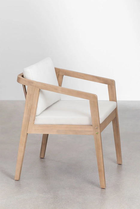 Set of 2 chairs made of acacia wood Kaela