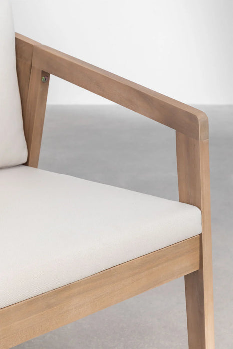 Set of 2 chairs made of acacia wood Kaela
