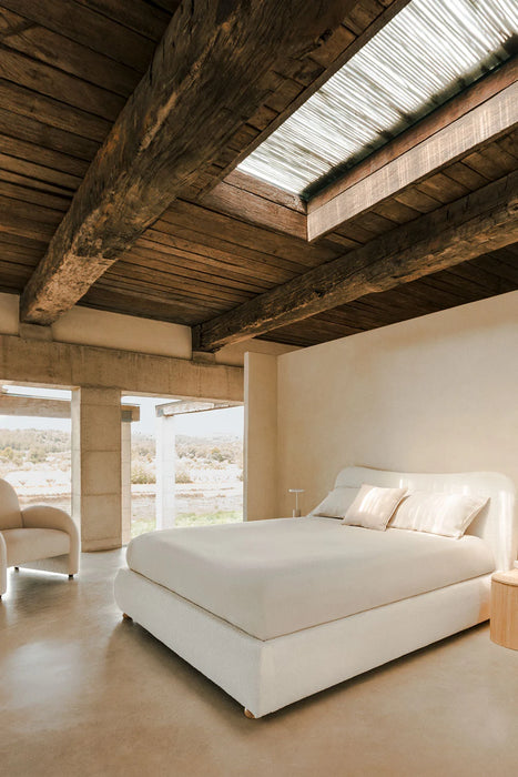 Bed Winselet bouclé with bed linen box