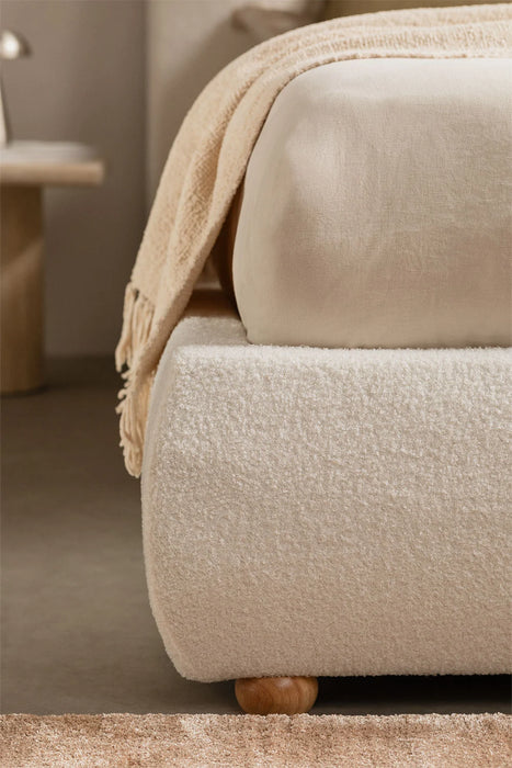 Bed Winselet bouclé with bed linen box