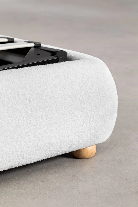 Bed Winselet bouclé with bed linen box