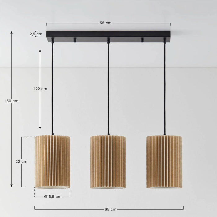 Suspended lamp Quintelia