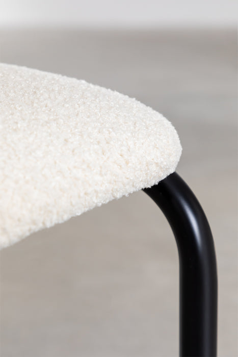 Dining chair Tento Black Chenille