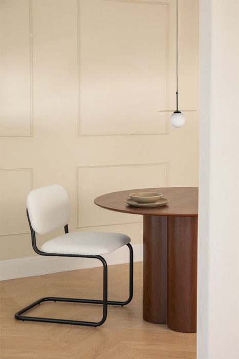 Dining chair Tento Black Chenille