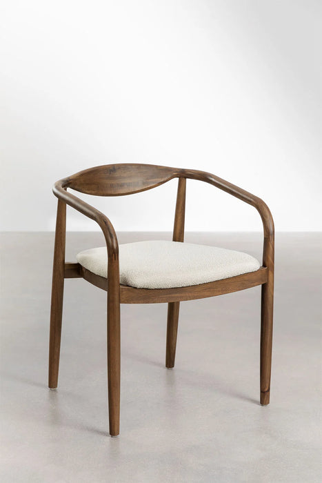 Mallory bouclé dining chair