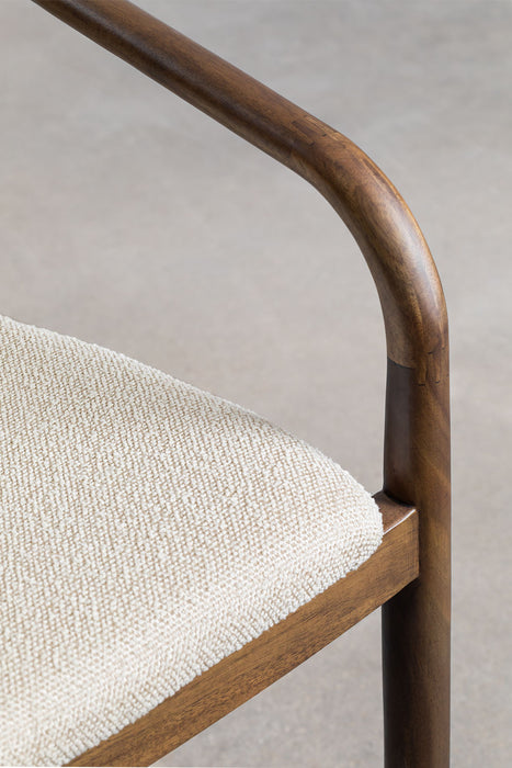 Mallory bouclé dining chair