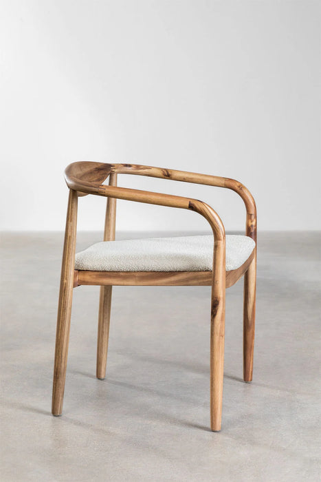 Mallory bouclé dining chair