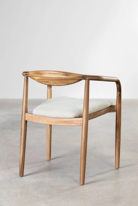 Mallory bouclé dining chair