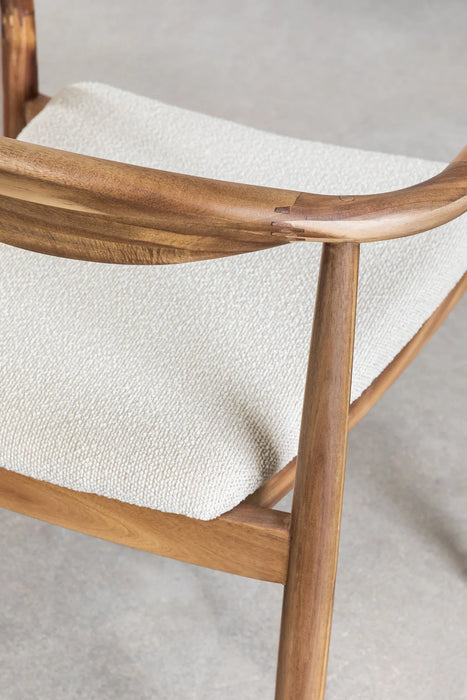 Mallory bouclé dining chair