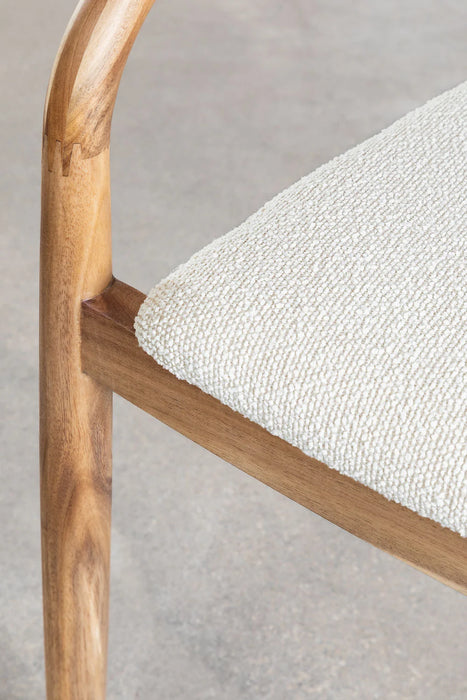 Mallory bouclé dining chair