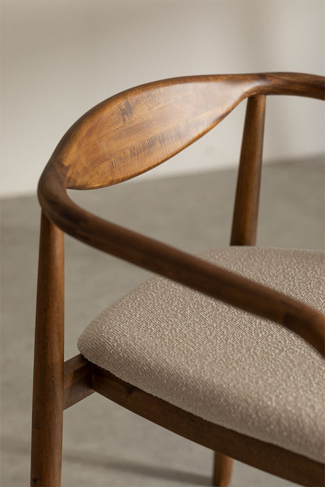 Mallory bouclé dining chair