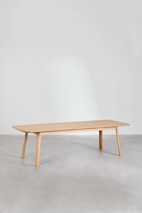 Retractable oak dining table Trever