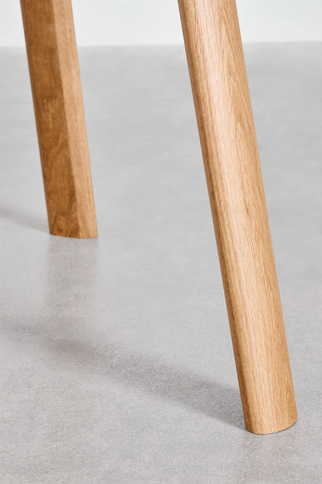 Retractable oak dining table Trever