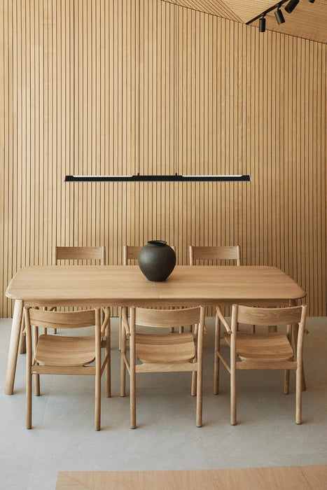 Retractable oak dining table Trever
