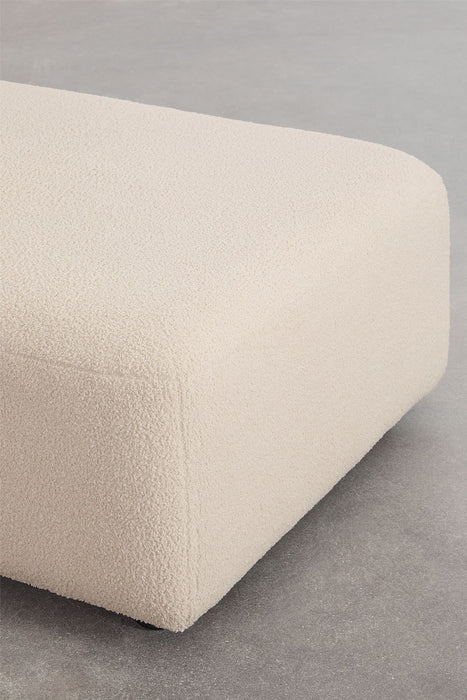 Two-piece modular sofa with ottoman Fogler