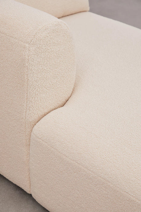 Two-piece modular sofa with ottoman Fogler