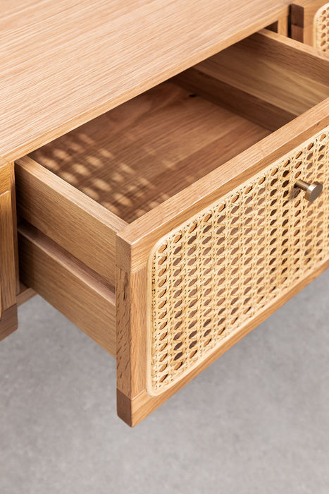 Rattan TV table Edwina