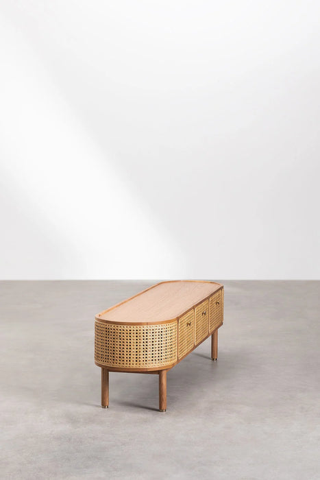 Rattan TV table Edwina
