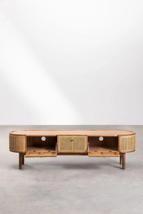 Rattan TV table Edwina
