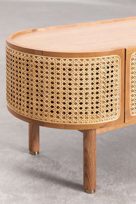 Rattan TV table Edwina
