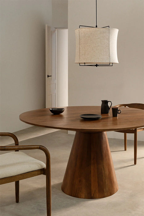 Round mango wood dining table Weymar