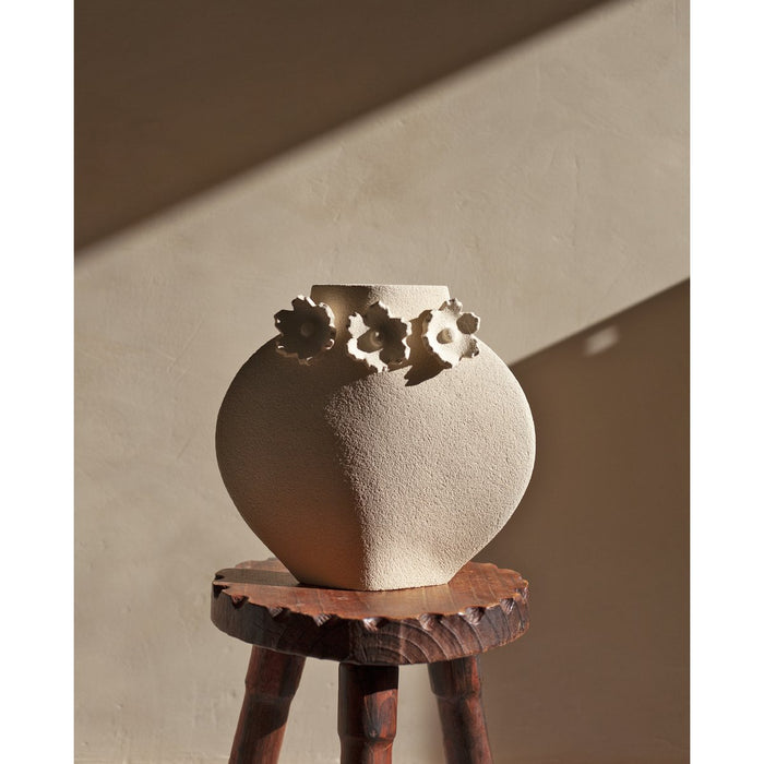 Handmade vase Sculptural Flowers