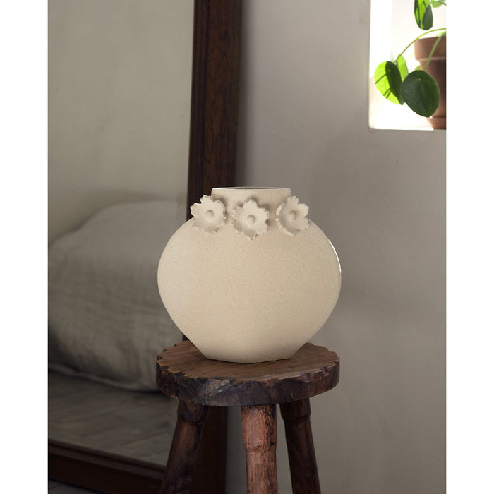 Handmade vase Sculptural Flowers