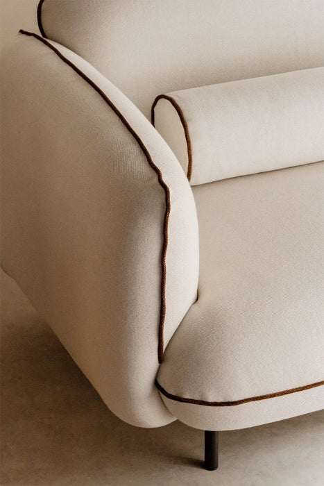 Three-seater sofa Biel with ottoman