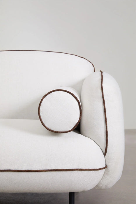 Three-seater sofa Biel with ottoman
