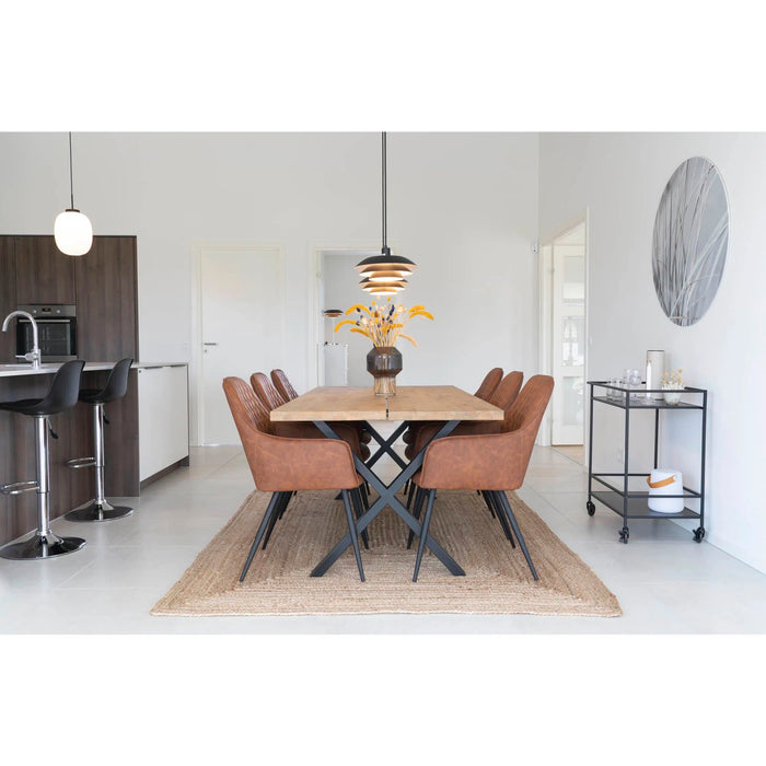 Set of two artificial leather chairs Harbo