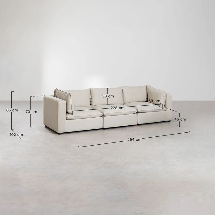 Three-seater sofa Estefan