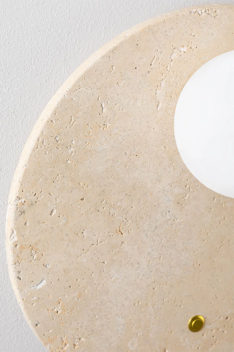 Wall lamp in Davis Travertino